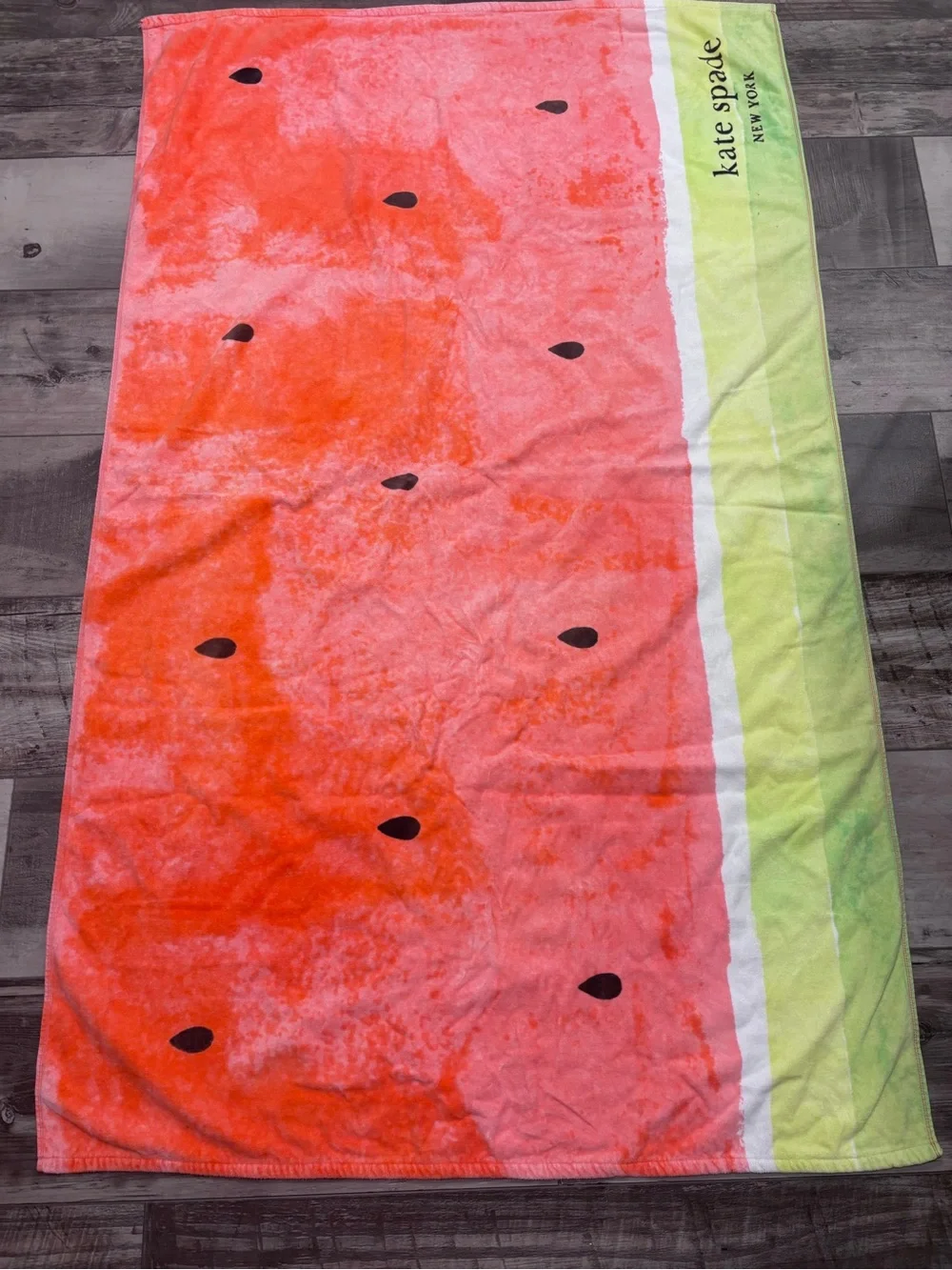 kate spade Watermelon Print Beach Towel - Pink & Green